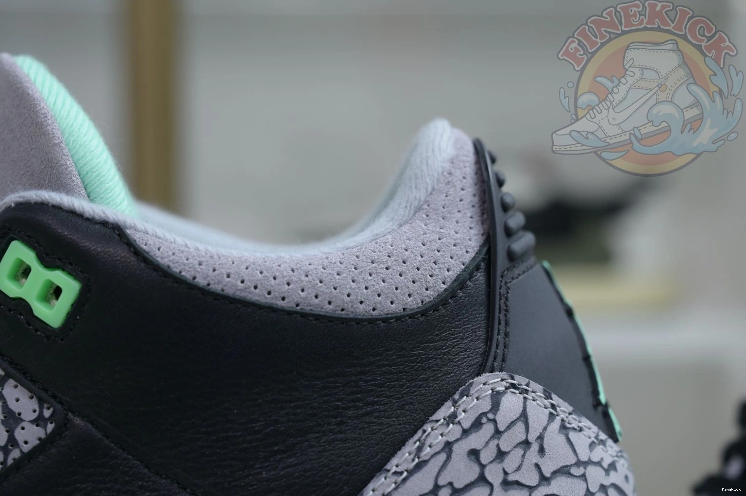 3 Jordan Air Green Glow 0226